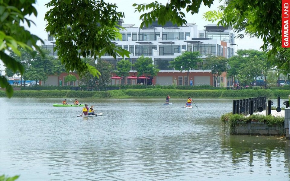 đua thuyền tại công viên yên sở