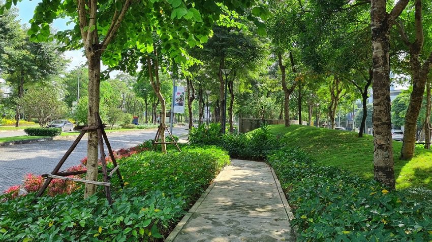 Không gian xanh khu biệt thự Gamuda Gardens